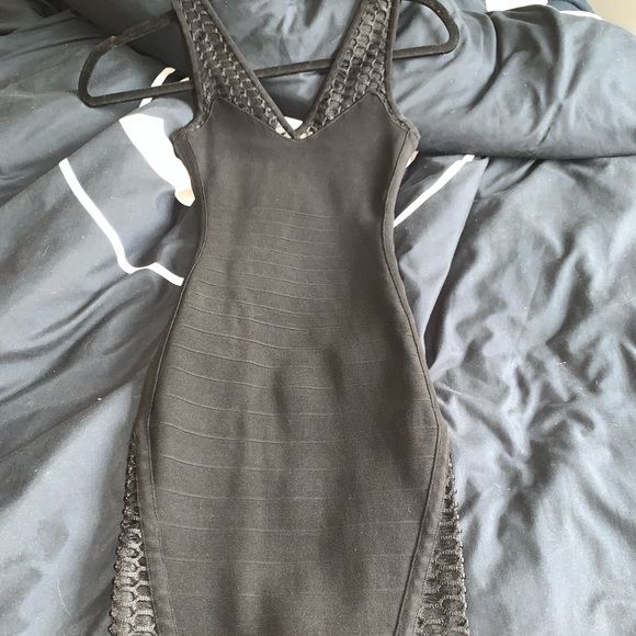 Black Marciano Bandage Dress - Picture 1 of 2